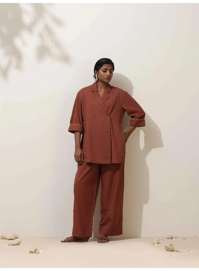 ترو برونز trueBrowns Brown Cotton Co-Ord Set