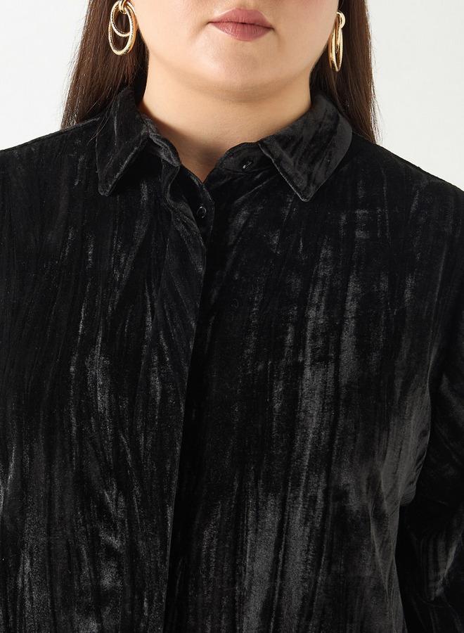  أولا بوبكن قميص بارز الملمس بأكمام طويلة مقاس كبير من أولا بوبكن - Image 4