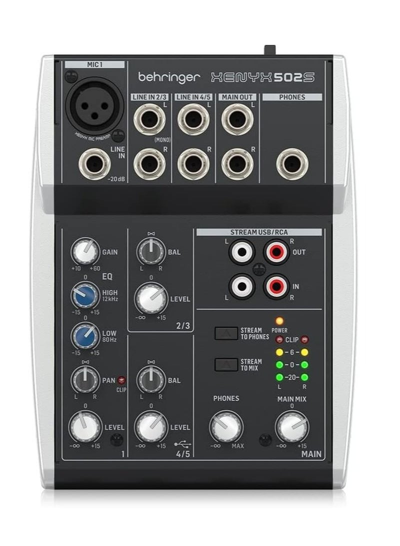 Behringer USB Streaming Interface Mixer XENYX 502S - Image 1