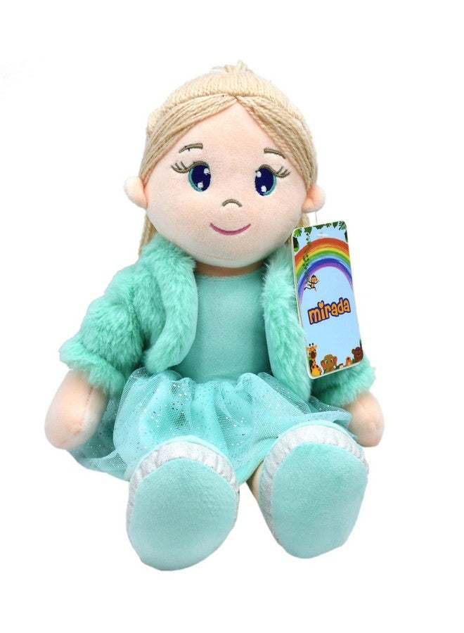 Mirada Mirada Cute Huggable Bella Gudiya/Doll Soft Toy for Girls/Kids | Cuddle Companion | Washable and Super Soft Fabric Body |Stuffed Plush | Ideal Gift for Rakhi/Raksha Bandhan- Green Jacket-42 cm - Image 2