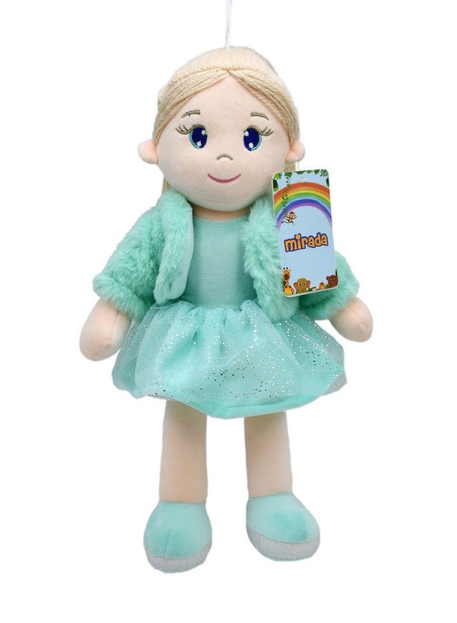 Mirada Mirada Cute Huggable Bella Gudiya/Doll Soft Toy for Girls/Kids | Cuddle Companion | Washable and Super Soft Fabric Body |Stuffed Plush | Ideal Gift for Rakhi/Raksha Bandhan- Green Jacket-42 cm - Image 1
