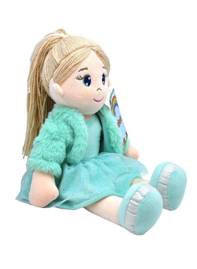 Mirada Mirada Cute Huggable Bella Gudiya/Doll Soft Toy for Girls/Kids | Cuddle Companion | Washable and Super Soft Fabric Body |Stuffed Plush | Ideal Gift for Rakhi/Raksha Bandhan- Green Jacket-42 cm - Image 3