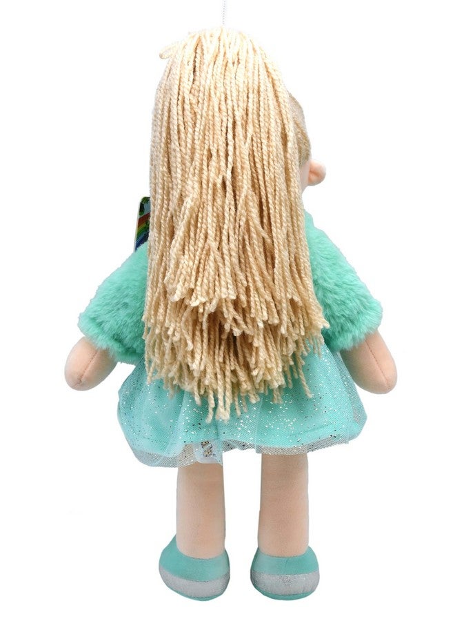 Mirada Mirada Cute Huggable Bella Gudiya/Doll Soft Toy for Girls/Kids | Cuddle Companion | Washable and Super Soft Fabric Body |Stuffed Plush | Ideal Gift for Rakhi/Raksha Bandhan- Green Jacket-42 cm - Image 4