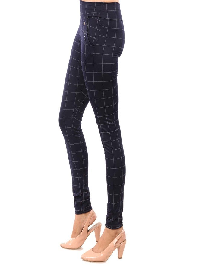 MUKHAKSH Girl's Check Jegging/Pant for Casual Wear (Black , 11-12 Years) - Image 3