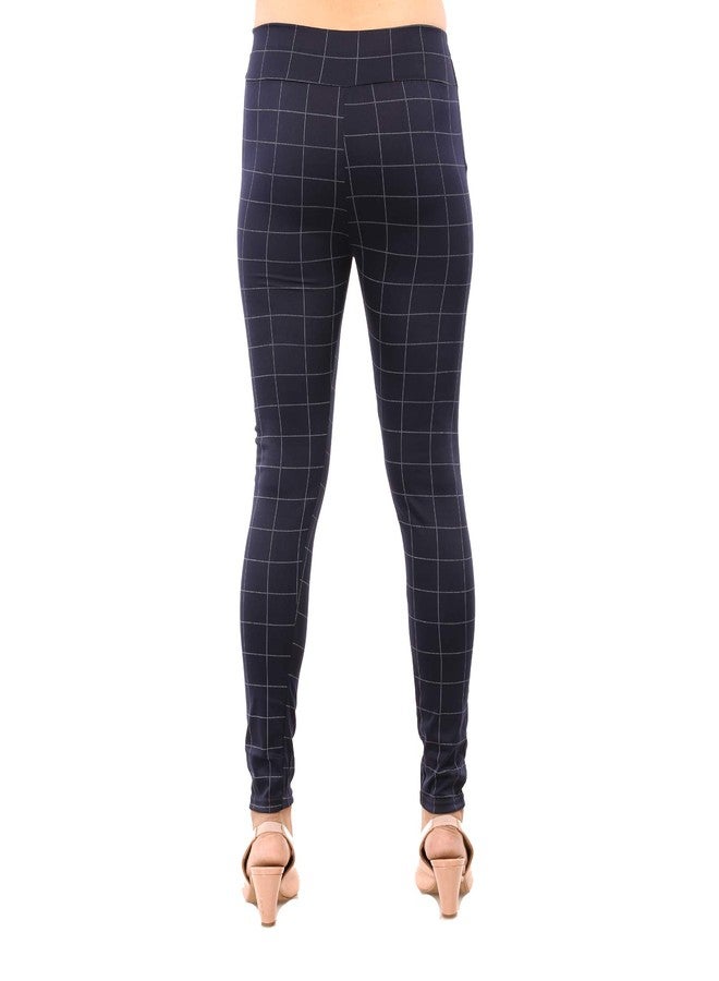 MUKHAKSH Girl's Check Jegging/Pant for Casual Wear (Black , 11-12 Years) - Image 2