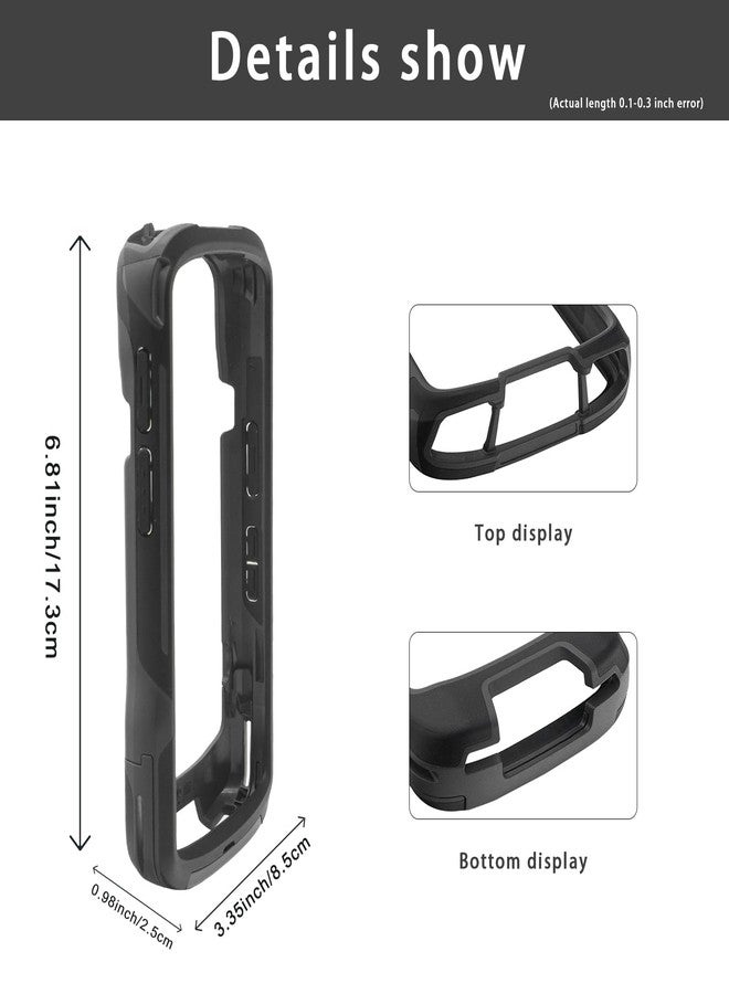 CARPSDZY TC53 Protective Cover Bumper Case for Zebra Symbol TC53 TC58 Handheld Barcode Scanner Mobile Terminal, Rugged OEM Case Black - Image 4