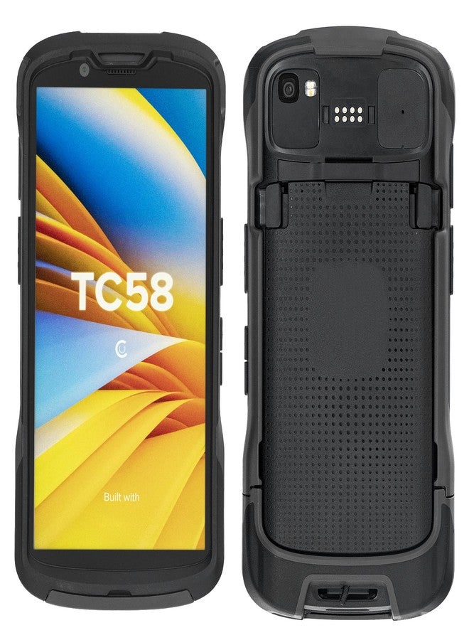 CARPSDZY TC53 Protective Cover Bumper Case for Zebra Symbol TC53 TC58 Handheld Barcode Scanner Mobile Terminal, Rugged OEM Case Black - Image 1