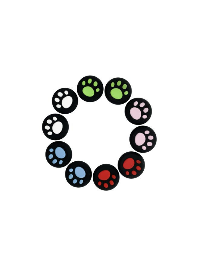 PS5/PS4/PS3/xboxone/360/series/pro Cat Claw Key Cap Silicone Cap Cat Claw Rocker Cap-Product Color:Black Background Green  - Image 3