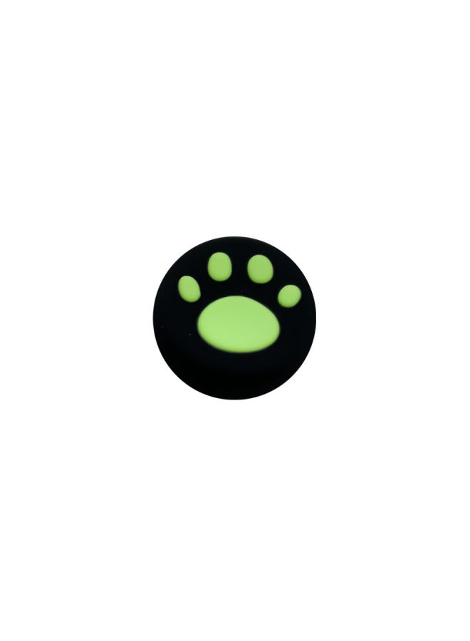PS5/PS4/PS3/xboxone/360/series/pro Cat Claw Key Cap Silicone Cap Cat Claw Rocker Cap-Product Color:Black Background Green  - Image 1