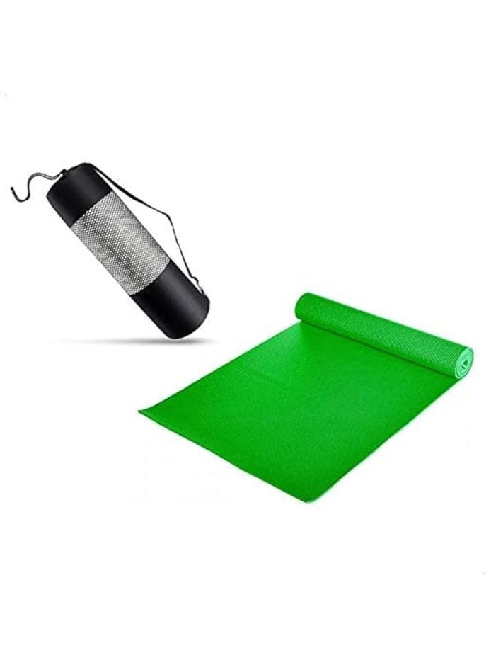 QSHOP Ultimate Premium Non-Slip 6mm Yoga Mat with Attached Carrying Bag Ideal for High Intensity Interval Training, Pilates, Yoga and Many Other Home Exercises from QShop®️  - Image 1