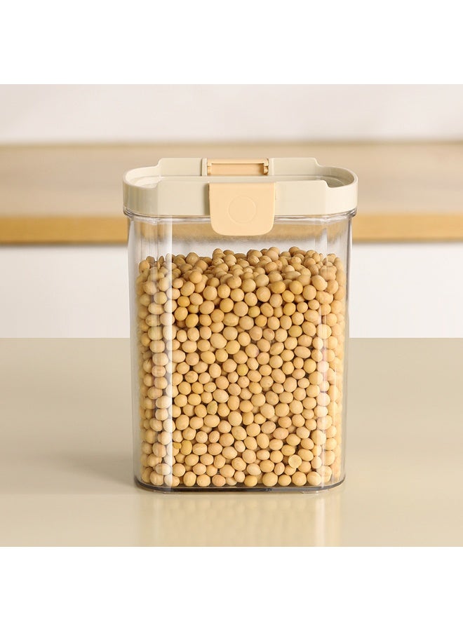 HOMESTAR 1850ml Extra Large Airtight Food Container - Premium PET Kitchen Storage Jar With Secure Silicone Lock Seal | Crystal Clear Pantry Organizer For Bulk Foods, Grains & Dry Goods | Space-Efficient Stackable Design | BPA-Free, Dishwasher Safe & Leakproof - Image 1