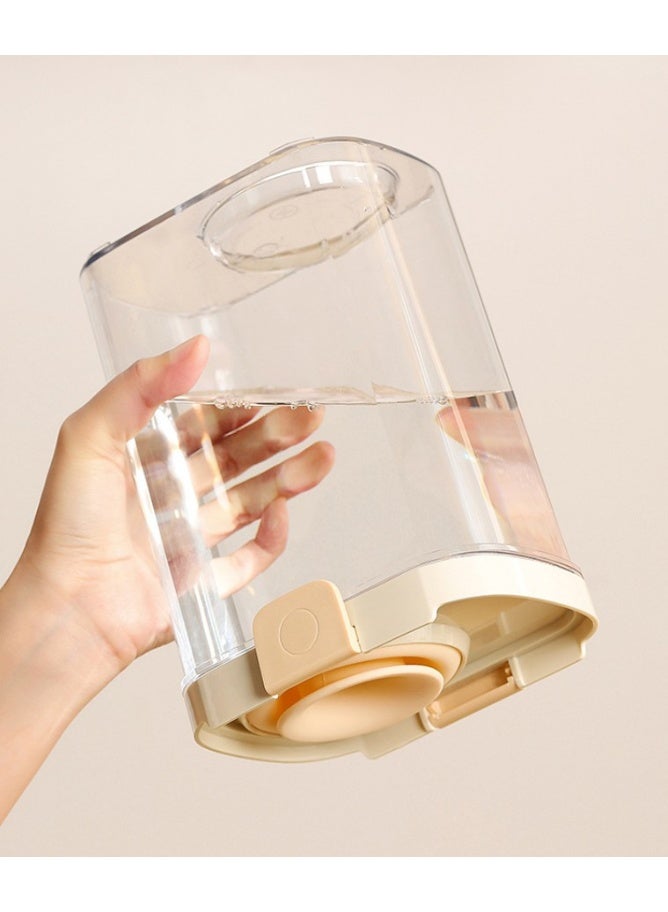 HOMESTAR 1850ml Extra Large Airtight Food Container - Premium PET Kitchen Storage Jar With Secure Silicone Lock Seal | Crystal Clear Pantry Organizer For Bulk Foods, Grains & Dry Goods | Space-Efficient Stackable Design | BPA-Free, Dishwasher Safe & Leakproof - Image 5