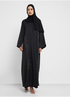 hayas closet Embellished Flared Sleeve Abaya  - Image 1