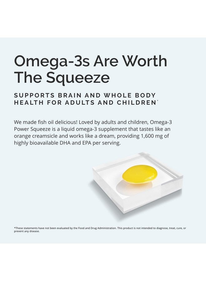 برينمد BRAINMD Dr Amen Omega-3 Power Squeeze، Citrus Blast - 16.8 أونصة - يدعم صحة القلب والأوعية الدموية والدماغ والجهاز المناعي - خالٍ من الجلوتين - 30 وجبة - Image 3