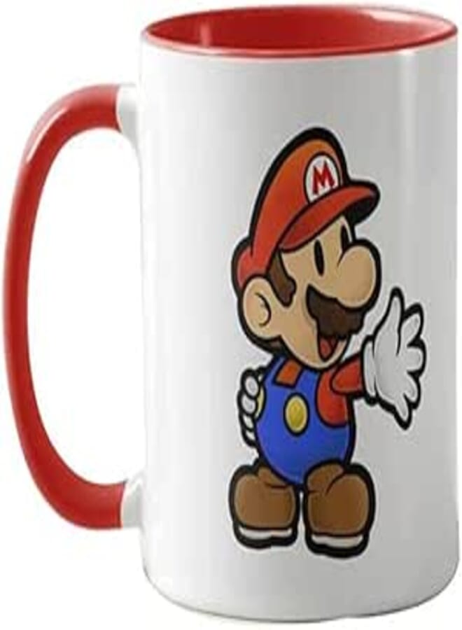 RYN PRINTED DESIGN cartoon character Mug Red/White 11ounce