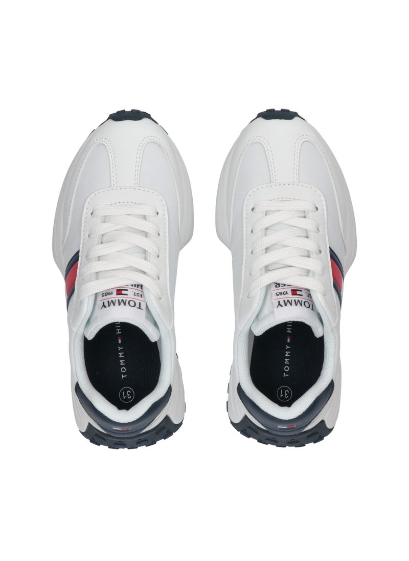 TOMMY HILFIGER Kids Lace Up Low Top Sneakers  - Image 3