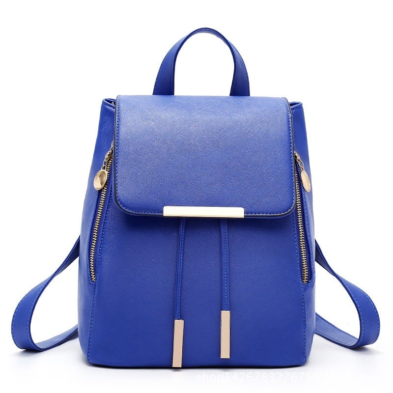 Women's Korean Style Casual Backpack for Students - Soft Synthetic Leather - Image 4
