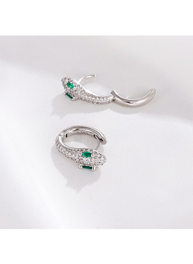 بيوند أقراط اعوج للنساء، مكافحة الصدأ ومكافحة يتلاشى هيبوالرجينيك سبائك الأقراط، أزياء مجوهرات هدية (فضي) - Image 5