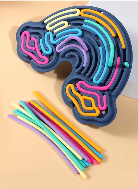 Sensory Activity Board,Silicone Toy for Calming, Stress, Anxiety, ADHD & Autism | Silent, No Mess,Kids 3+ & Adults