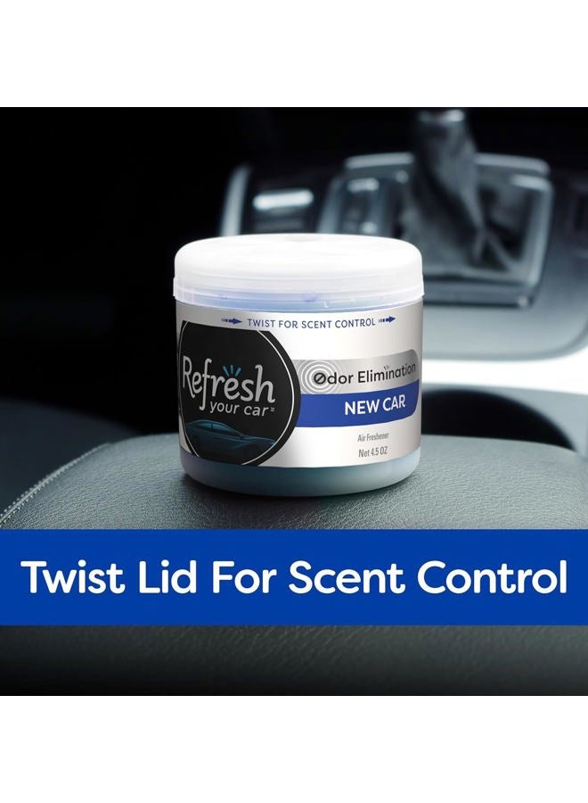 RefreshYourCar Air Freshener, Odor Eliminator, Scented Gel Can, New Car Scent, 4.5 Oz, Refresh Your Car - Image 4