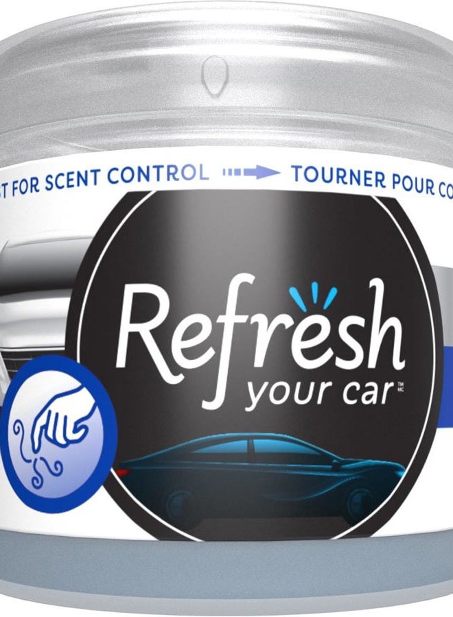 RefreshYourCar Air Freshener, Odor Eliminator, Scented Gel Can, New Car Scent, 4.5 Oz, Refresh Your Car - Image 1