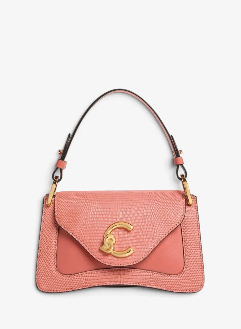 C-Me Bi-Material Top Handle Bag