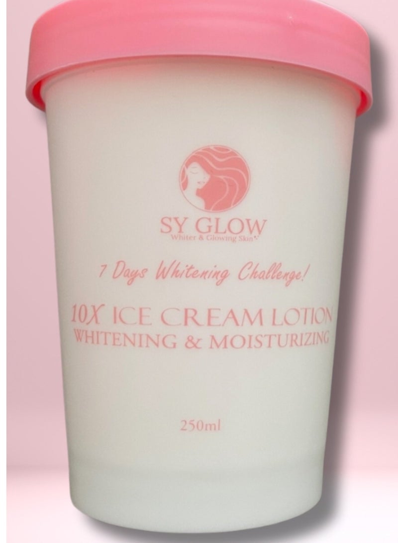 SY GLOW Ice cream whitening and moisturizing lotion 250 ml - Image 1