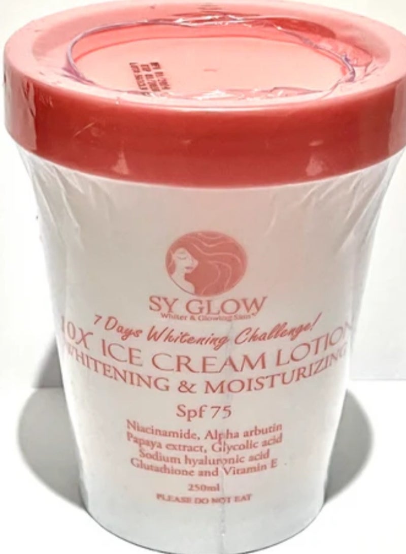 SY GLOW Ice cream whitening and moisturizing lotion 250 ml - Image 2