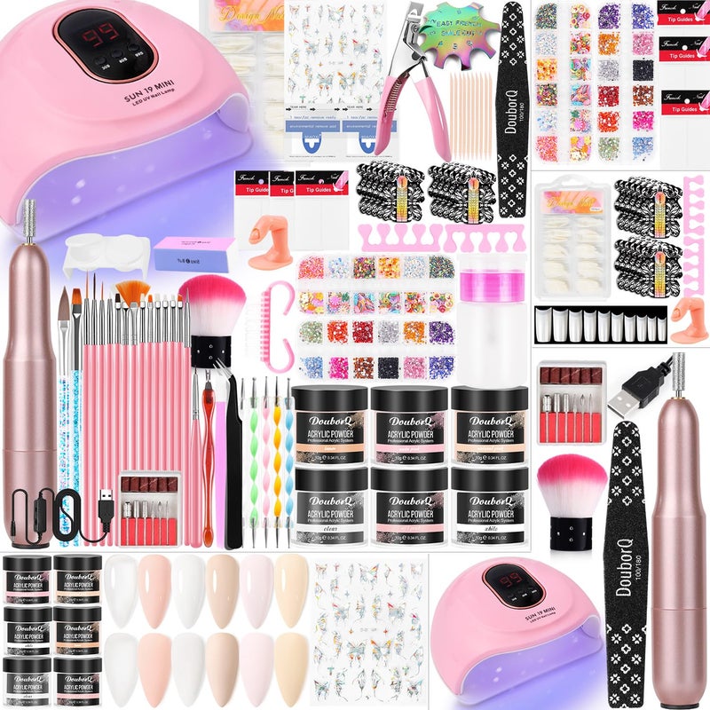 MAJOR DIJIT Acrylic Nail Kit Starter Set Acrylic Powder Nail Drill U V Light with Tools Decoration Everything for Beginners Home Salon Gift Set - Image 1