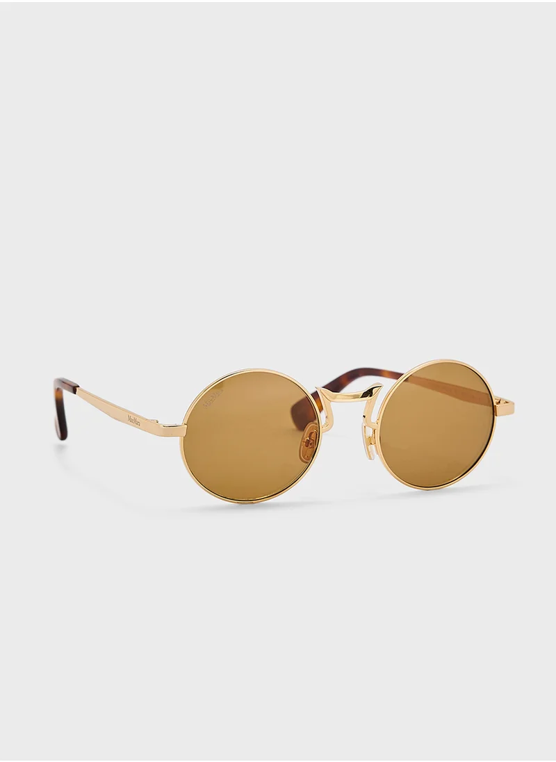 MaxMara Metal Shaped Sunglasses