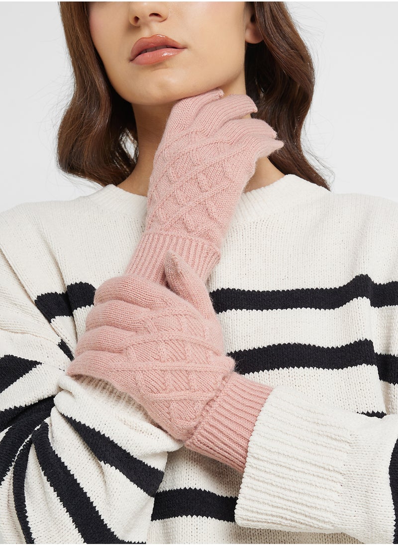 Ginger Knitted Winter Glove  - Image 4