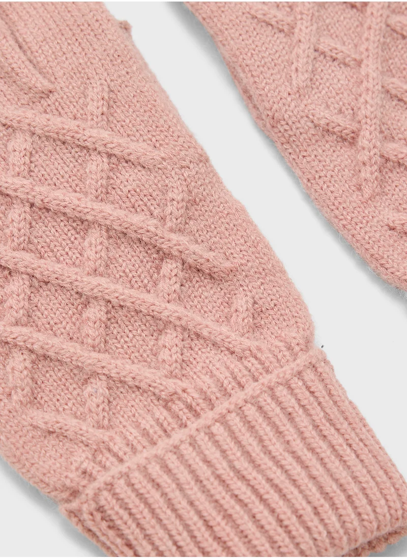 Ginger Knitted Winter Glove