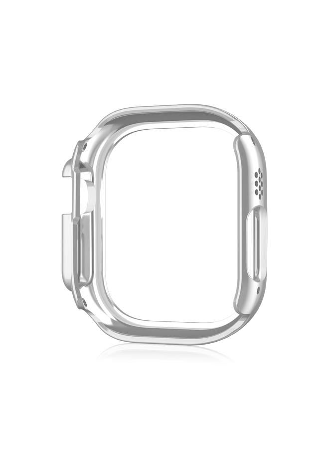 erorex For Apple Watch Ultra 2 / Ultra 49Mm Double Row Diamond Hollow Pc Watch Case(Silver) - Image 3