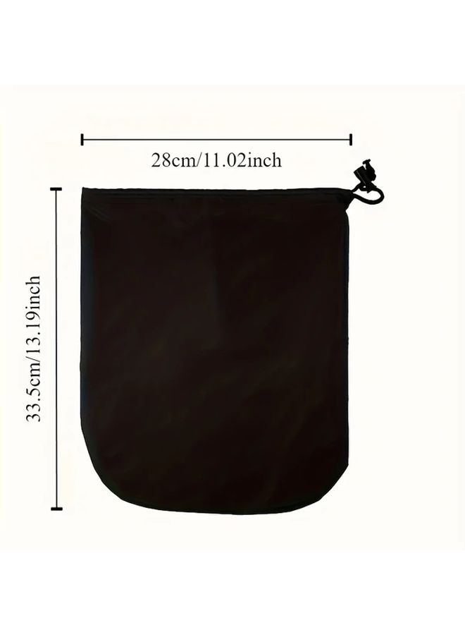 Black Car Mirror Covers Pair 12 9x10 6in Polyester Snow Rain Protection Rearview Reverse Mirrors Weatherproof Accessories - Image 4