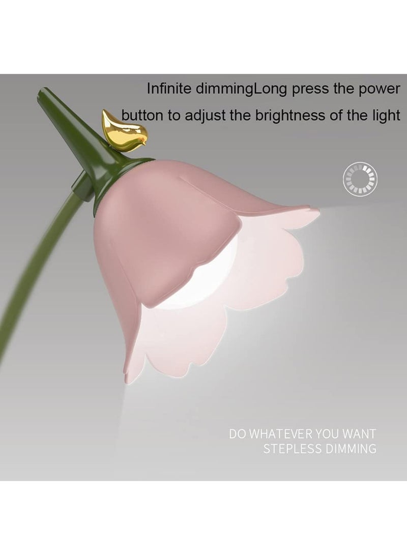 عربست مصباح مكتب LED مصباح طاولة لاسلكي لاسلكي قابل للتعديل معقوفة قابلة للتعديل تعمل باللمس قابلة لإعادة الشحن ببطارية قابلة لإعادة الشحن، مصباح ليلي صغير لطيف للقراءة في غرفة نوم الكلية - Image 3