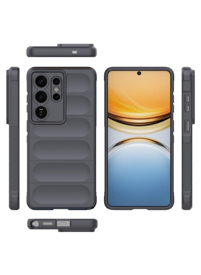 Phone case cover Magic Shield TPU + Silicone Shockproof Phone Case For  Samsung Galaxy S26 Ultra (Dark Grey) - Image 3