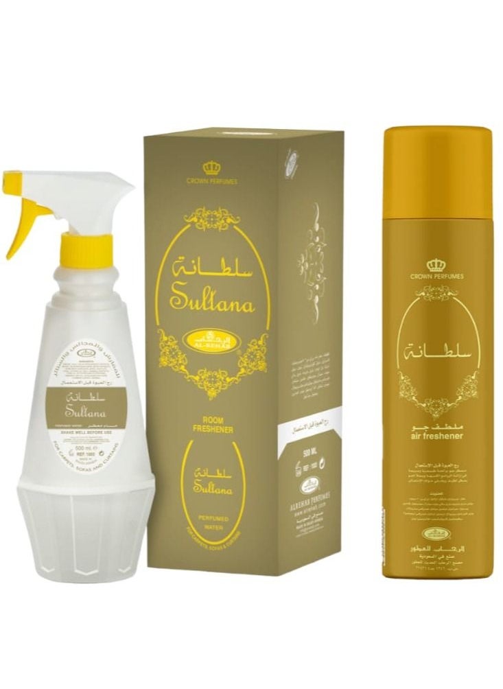 Al Rehab Sultana Room Freshener 500ml Air Freshener 300ml  - Image 2