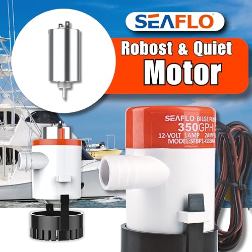 SEAFLO 01 Series 350 GPH Bilge Pump – 12V, 3/4" Outlet, Marine Submersible Pump with Anti-Airlock Protection, CE & Rohs Certified, 4-Year Warranty | Reliable for Boats and Marine Applications - Image 4