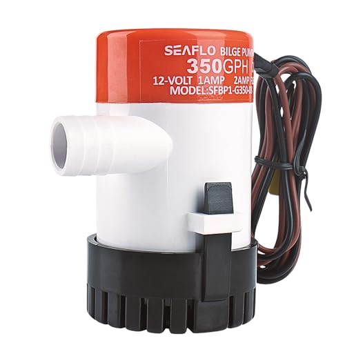 SEAFLO 01 Series 350 GPH Bilge Pump – 12V, 3/4" Outlet, Marine Submersible Pump with Anti-Airlock Protection, CE & Rohs Certified, 4-Year Warranty | Reliable for Boats and Marine Applications - Image 1
