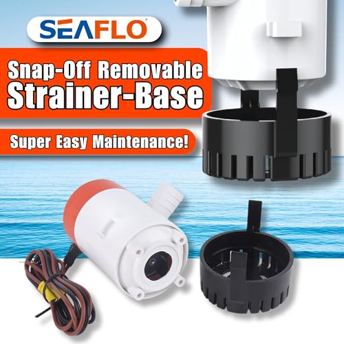 SEAFLO 01 Series 350 GPH Bilge Pump – 12V, 3/4" Outlet, Marine Submersible Pump with Anti-Airlock Protection, CE & Rohs Certified, 4-Year Warranty | Reliable for Boats and Marine Applications - Image 5