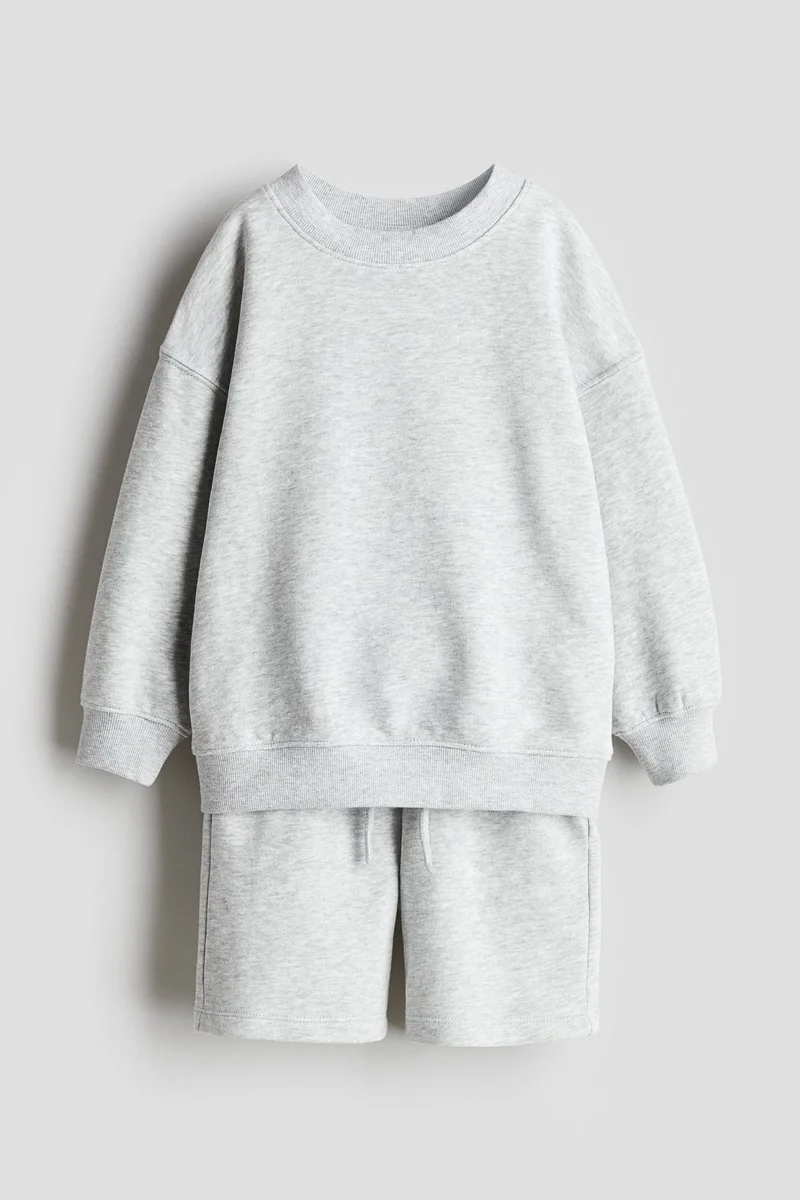 اتش اند ام 2-piece sweatshirt and shorts set
