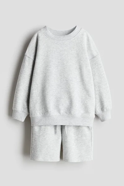 اتش اند ام 2-piece sweatshirt and shorts set