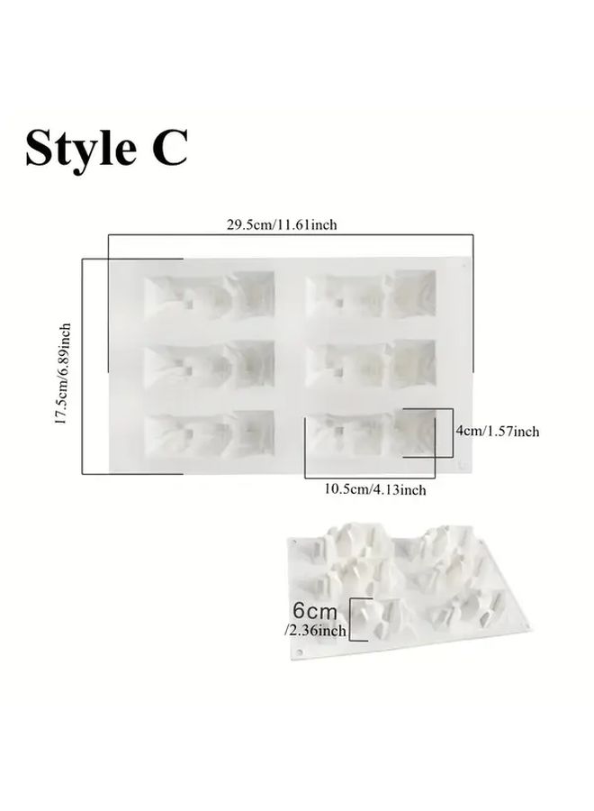 6th Company Xiaoxueshan Silicone Mold for Mountain Chocolate Mousse Ice Pudding Versatile Baking Tool Easy Clean Durable Manual Shaping for Weddings Christmas Halloween Easter Valentine Day Graduation - Image 5