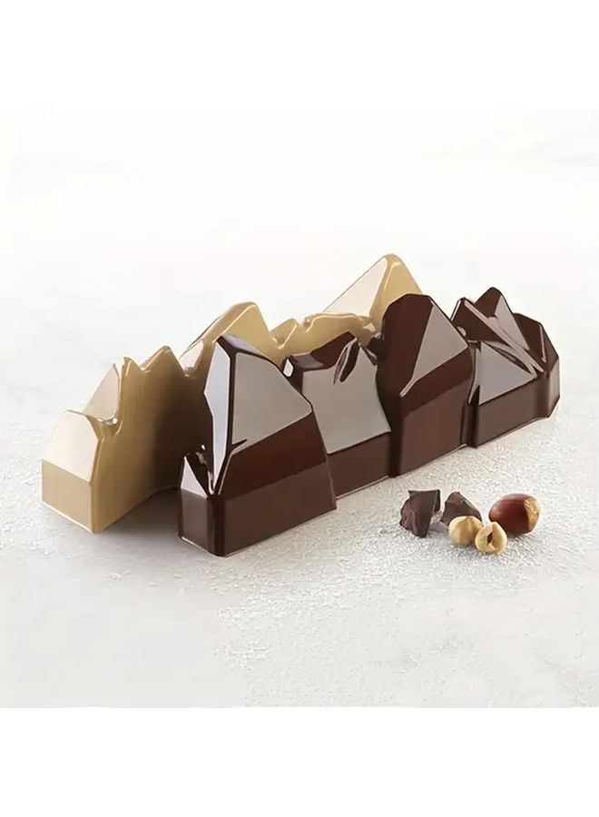 6th Company Xiaoxueshan Silicone Mold for Mountain Chocolate Mousse Ice Pudding Versatile Baking Tool Easy Clean Durable Manual Shaping for Weddings Christmas Halloween Easter Valentine Day Graduation - Image 2