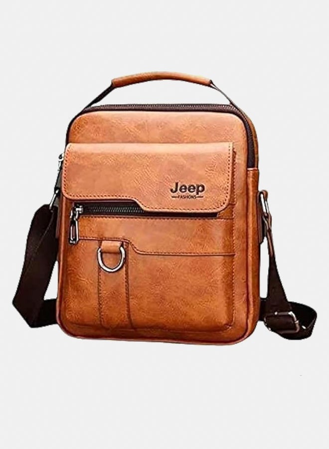 جيب حقيبة كروس جلدية للرجال - Image 1