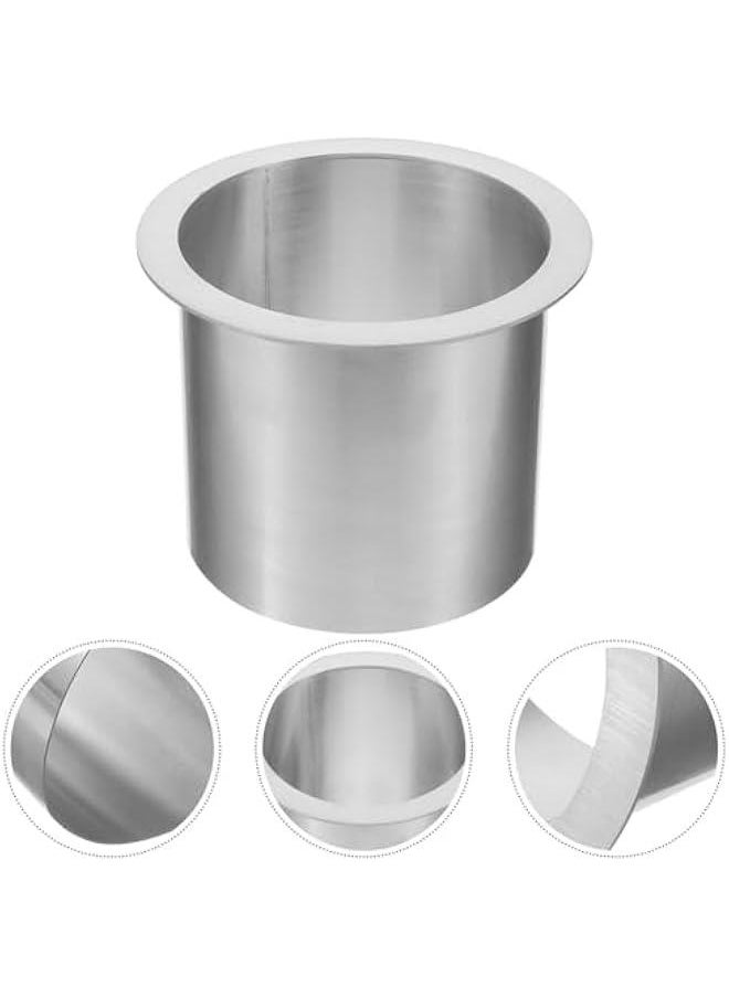 Generic - Drop-in Trash Chute, Stainless Steel Trash Grommets Round Waste Trash Chute Grommet for Countertop Inserted Trash Chutes -5.11X5.11X3.93in - Image 1
