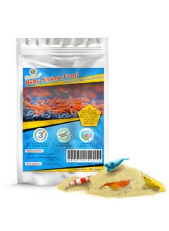 SunGrow SunGrow Baby Shrimp & Fish Fry Food, Essential Yellow Microbial Powder Enzyme, for Proper Nutrition, Digestion and Immune Support, Helps Keeps Aquarium Water Clean, Triple The Survival Rate  - Image 1