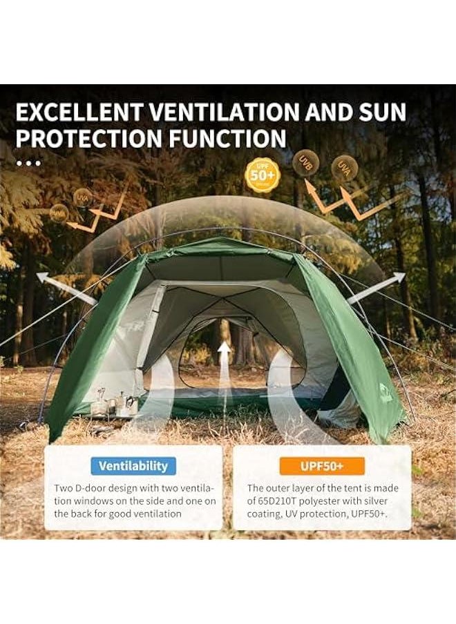 Arabest - Hillock 2 Backpacking Tent, Lightweight Camping Shelter for Two People, Tent with Vestibule - Image 1