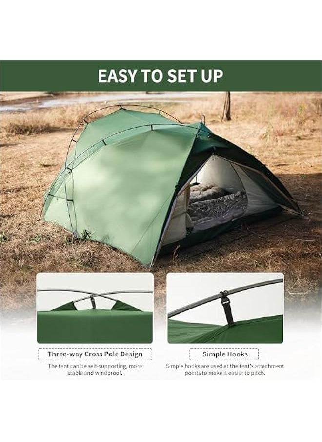 Arabest - Hillock 2 Backpacking Tent, Lightweight Camping Shelter for Two People, Tent with Vestibule - Image 1
