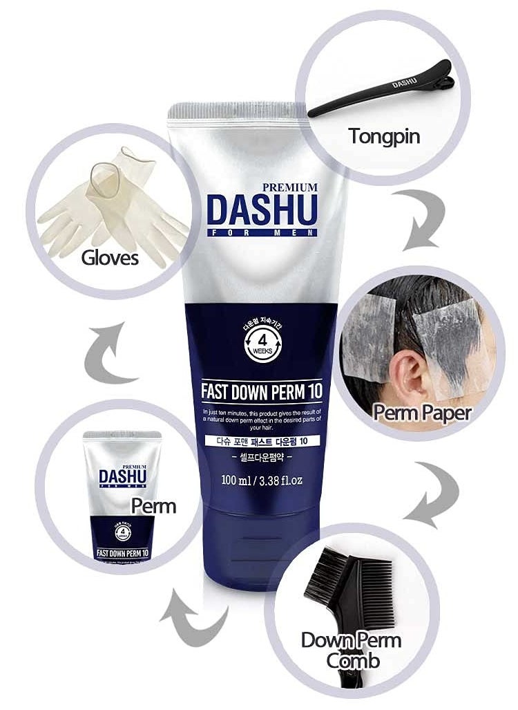 Dashu DASHU Premium Fast Down Perm 3.5oz – Instant Down Perm, Shine & Elasticity  - Image 4